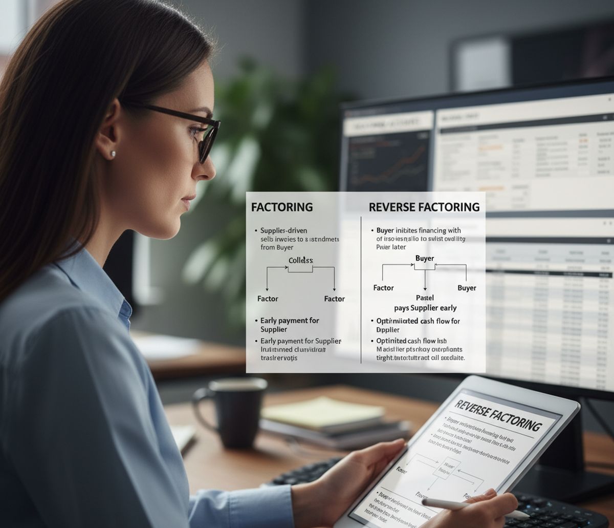 différence affacturage et affacturage inversé